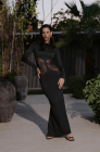 Sheer dress, black
