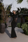 Sheer dress, black