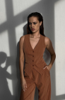 Palazzo trousers, peach