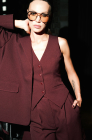 Oversized jacket, deep cherry