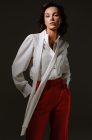 Bow detail blouse, ivory