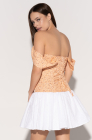 Corset dress, orange print