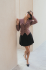 Corset blazer, dusty pink