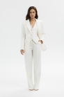 Palazzo trousers, milk white