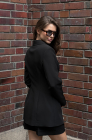 Fitted jacket, black