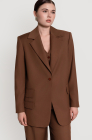 Oversized jacket, walnut brown