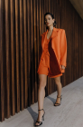 Fitted waistcoat, orange
