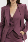 Fitted jacket, plum