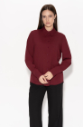 Classic blouse, burgundy