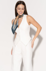 Fitted waistcoat, milk white