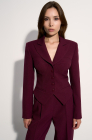 Corset blazer, deep cherry
