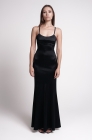 Slip dress, black