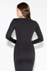Boat-neck dress, black
