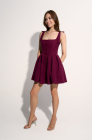 Office strap dress, malbec
