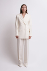 Palazzo trousers, ivory