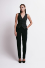 Straight-leg trousers, dark blue