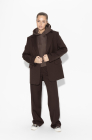 Palazzo trousers, dark chocolate