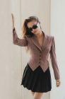 Corset blazer, dusty pink