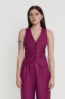 Palazzo trousers, berry