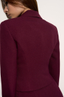 Corset blazer, deep cherry