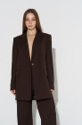 Oversized jacket, dark chocolate