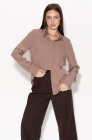 Classic blouse, coffee
