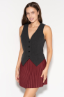 Fitted waistcoat, dark grey