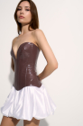 Balloon skirt, white
