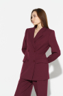 Double-breasted jacket, deep cherry