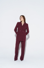 Double-breasted jacket, deep cherry