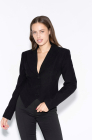 Corduroy blazer, black