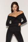Open-back jumpsuit, black