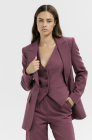 Fitted jacket, plum