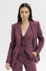 Fitted jacket, plum