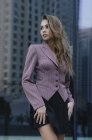 Corset blazer, dusty pink