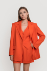 Fitted waistcoat, orange