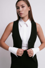 Shirtfront, white 