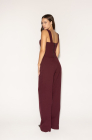 Palazzo trousers, deep cherry