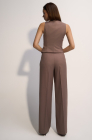 Fitted waistcoat, beige