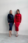 Velvet sheath dress, blue