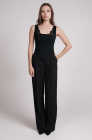 Thick corset top, black