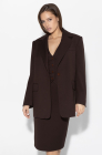 Oversized jacket, dark chocolate