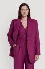 Oversized jacket, berry