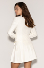 Pleated skirt, milk white