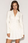 Pleated skirt, milk white