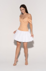 Corset dress, orange print