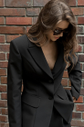 Fitted jacket, black