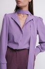 Bow detail blouse, lavender