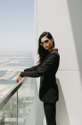 Tuxedo with satin lapels, black