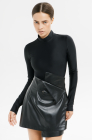 Wrap skirt, black